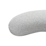 Lumbar Support Pillow Memory Foam Soft Good Resilience Reduce Pressure Ergonomic Back Waist Support Cushion Light Gray 47x21x13cm/18.5x8.3x5.1in - Close-Up Angle