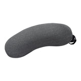 Lumbar Support Pillow Memory Foam Soft Good Resilience Reduce Pressure Ergonomic Back Waist Support Cushion Dark Gray 47x21x13cm/18.5x8.3x5.1in - Front View