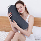 Lumbar Support Pillow Memory Foam Soft Good Resilience Reduce Pressure Ergonomic Back Waist Support Cushion Dark Gray 47x21x13cm/18.5x8.3x5.1in