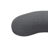 Lumbar Support Pillow Memory Foam Soft Good Resilience Reduce Pressure Ergonomic Back Waist Support Cushion Dark Gray 47x21x13cm/18.5x8.3x5.1in - Close-Up Angle