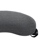 Lumbar Support Pillow Memory Foam Soft Good Resilience Reduce Pressure Ergonomic Back Waist Support Cushion Dark Gray 47x21x13cm/18.5x8.3x5.1in - Low Angle