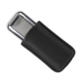 Cigar Case Holder Portable Leather 2 Holder Cigar Case with Stainless Steel Tube for Outdoor Travel Black - Extra Image