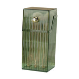 Cosmetic Brush Storage Box Luxurious Makeup Organizer Light Luxury Makeup Storage Box Desktop Eyebrow Pencil Powder Blusher Holder Green Free Size - Front View