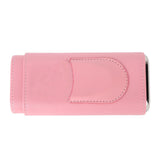 3 Fingers Cigar Case Fashion Elegant Faux Leather Ligthweight Portable Cigar Humidor Box for Travel Daily Pink