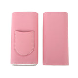 3 Fingers Cigar Case Fashion Elegant Faux Leather Ligthweight Portable Cigar Humidor Box for Travel Daily Pink