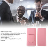 3 Fingers Cigar Case Fashion Elegant Faux Leather Ligthweight Portable Cigar Humidor Box for Travel Daily Pink