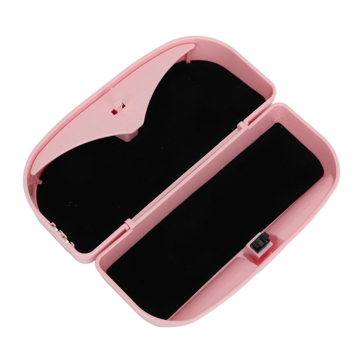 Multifunctional Car Glasses Holder Case Car Sun Visor Sunglasses Case Holder Eye Glasses Organizer Box With Clip Pink