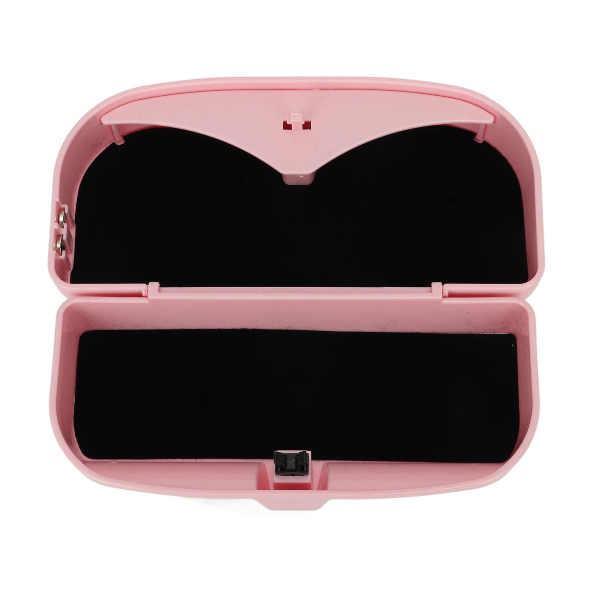 Multifunctional Car Glasses Holder Case Car Sun Visor Sunglasses Case Holder Eye Glasses Organizer Box With Clip Pink