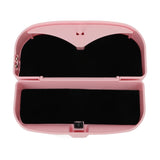 Multifunctional Car Glasses Holder Case Car Sun Visor Sunglasses Case Holder Eye Glasses Organizer Box With Clip Pink - Extra Image