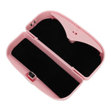 Multifunctional Car Glasses Holder Case Car Sun Visor Sunglasses Case Holder Eye Glasses Organizer Box With Clip Pink - Extra Image