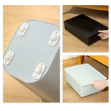 4PCS Self Adhesive Caster Wheel Low Noise Stainless Steel Smooth Swiveling Universal Pulley for Storage Box OPP Bag Packaging - Extra Image