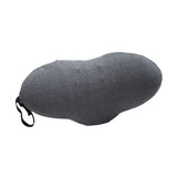 Lumbar Support Pillow Cotton Memory Foam Ergonomic Curve Fit Spinal Massage Spots Waist Support Lower Back Pillow Dark Gray 49x27x13.5cm/19.3x10.6x5.3in - Front View