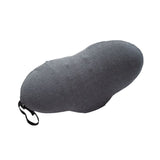 Lumbar Support Pillow Cotton Memory Foam Ergonomic Curve Fit Spinal Massage Spots Waist Support Lower Back Pillow Dark Gray 49x27x13.5cm/19.3x10.6x5.3in