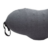 Lumbar Support Pillow Cotton Memory Foam Ergonomic Curve Fit Spinal Massage Spots Waist Support Lower Back Pillow Dark Gray 49x27x13.5cm/19.3x10.6x5.3in