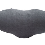 Lumbar Support Pillow Cotton Memory Foam Ergonomic Curve Fit Spinal Massage Spots Waist Support Lower Back Pillow Dark Gray 49x27x13.5cm/19.3x10.6x5.3in - Low Angle
