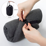 Lumbar Support Pillow Cotton Memory Foam Ergonomic Curve Fit Spinal Massage Spots Waist Support Lower Back Pillow Dark Gray 49x27x13.5cm/19.3x10.6x5.3in