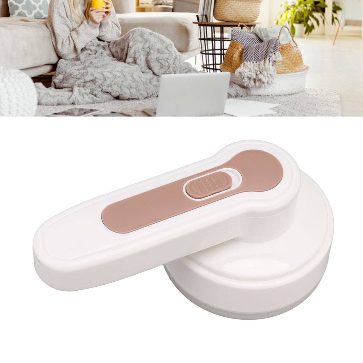 Electric Lint Remover Rechargeable Stainless Steel 3 Blades Fabric Defuzzer for Sweater Clothes Couch Blanket