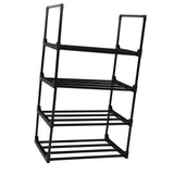 Shoe Rack Multifunctional Multilayer Large Capacity Shoe Shelf for Closet Hallway Bedroom Entryway 1 Column 4 Layers - 45-Degree Angle