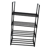 Shoe Rack Multifunctional Multilayer Large Capacity Shoe Shelf for Closet Hallway Bedroom Entryway 1 Column 4 Layers