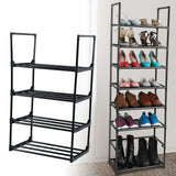 Shoe Rack Multifunctional Multilayer Large Capacity Shoe Shelf for Closet Hallway Bedroom Entryway 1 Column 4 Layers
