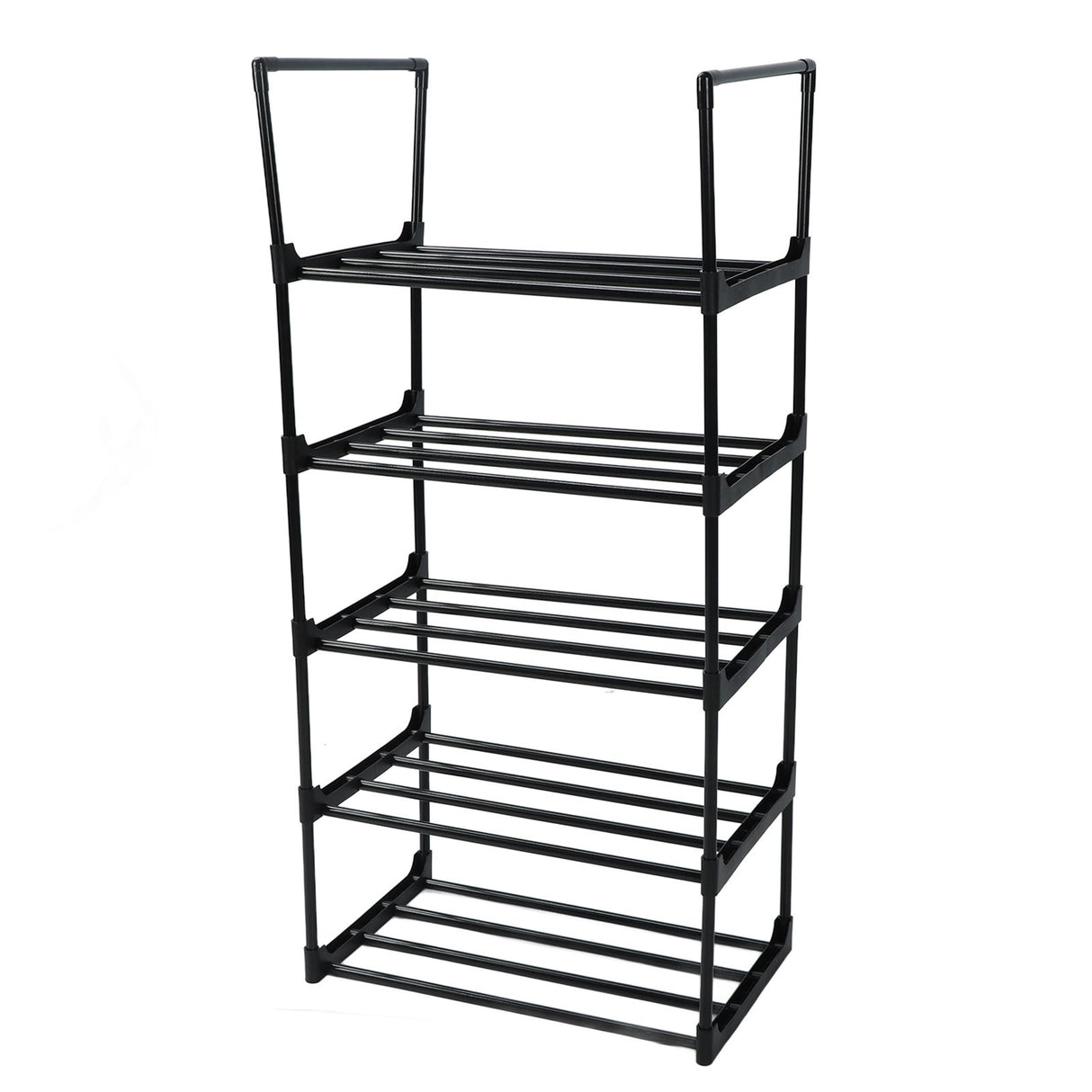 Shoe Rack Multifunctional Multilayer Large Capacity Shoe Shelf for Closet Hallway Bedroom Entryway 1 Column 5 Layers