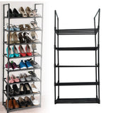 Shoe Rack Multifunctional Multilayer Large Capacity Shoe Shelf for Closet Hallway Bedroom Entryway 1 Column 5 Layers