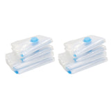 8Pcs Vacuum Compression Bag with 1 Manual Vacuum Air Pump Vacuum Compression Bag Kit - Top-Down View