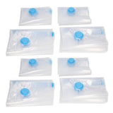 8Pcs Vacuum Compression Bag with 1 Manual Vacuum Air Pump Vacuum Compression Bag Kit
