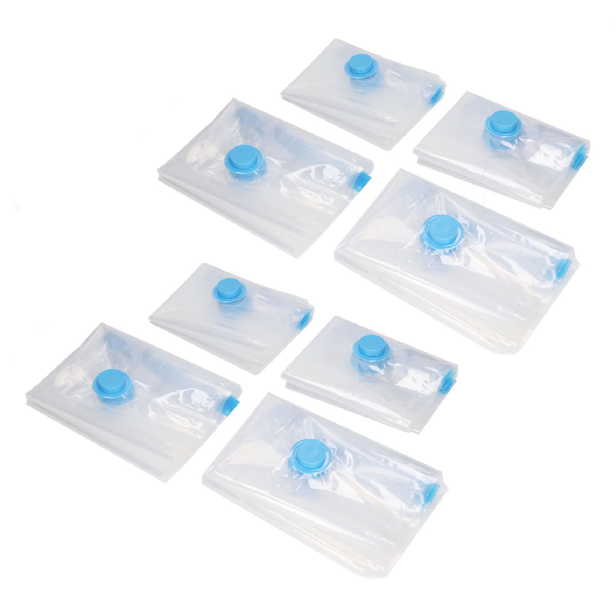 8Pcs Vacuum Compression Bag with 1 Manual Vacuum Air Pump Vacuum Compression Bag Kit