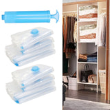 8Pcs Vacuum Compression Bag with 1 Manual Vacuum Air Pump Vacuum Compression Bag Kit - Extra Image