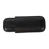 Portable Cigar Bag 2 Holder Leather Humidor Box Cigar Protection Moisturizing Storage Case Black