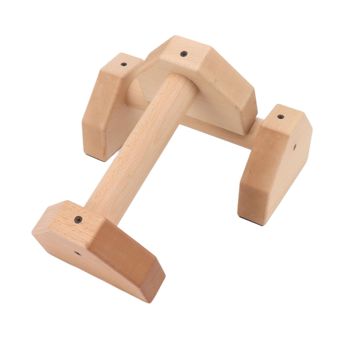 2pcs Wooden Push Up Handles Anti Slip Pushup Bar Handstand Parallettes Bars for Indoor Outdoor 25cm / 9.8in