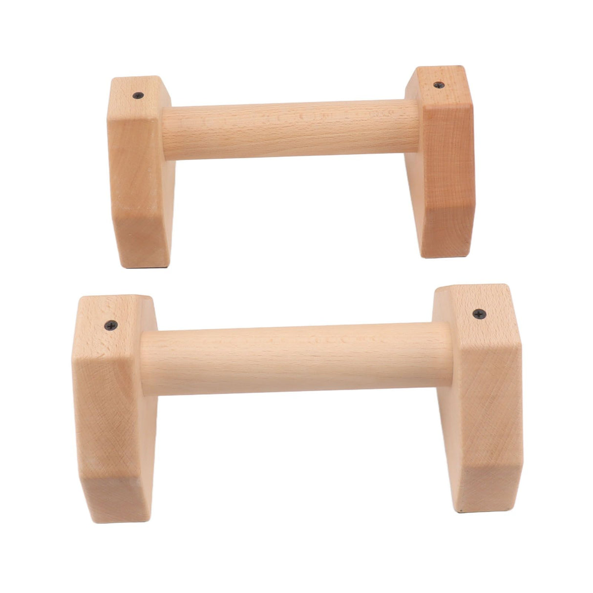 2pcs Wooden Push Up Handles Anti Slip Pushup Bar Handstand Parallettes Bars for Indoor Outdoor 30cm / 11.8in