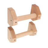 2pcs Wooden Push Up Handles Anti Slip Pushup Bar Handstand Parallettes Bars for Indoor Outdoor 30cm / 11.8in - Extra Image