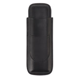 Cigar Case Elegant Vintage Hand Crafted Slim Portable 2 Fingers Cigar Holder for Travel Party Business Black