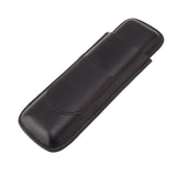 Cigar Case Elegant Vintage Hand Crafted Slim Portable 2 Fingers Cigar Holder for Travel Party Business Black