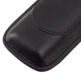 Cigar Case Elegant Vintage Hand Crafted Slim Portable 2 Fingers Cigar Holder for Travel Party Business Black - Extra Image