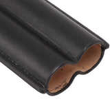 Cigar Case Elegant Vintage Hand Crafted Slim Portable 2 Fingers Cigar Holder for Travel Party Business Black