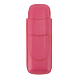 Cigar Case Elegant Vintage Hand Crafted Slim Portable 2 Fingers Cigar Holder for Travel Party Business Pink