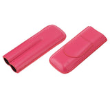 Cigar Case Elegant Vintage Hand Crafted Slim Portable 2 Fingers Cigar Holder for Travel Party Business Pink