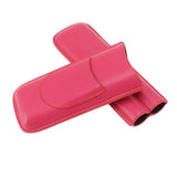 Cigar Case Elegant Vintage Hand Crafted Slim Portable 2 Fingers Cigar Holder for Travel Party Business Pink - Extra Image