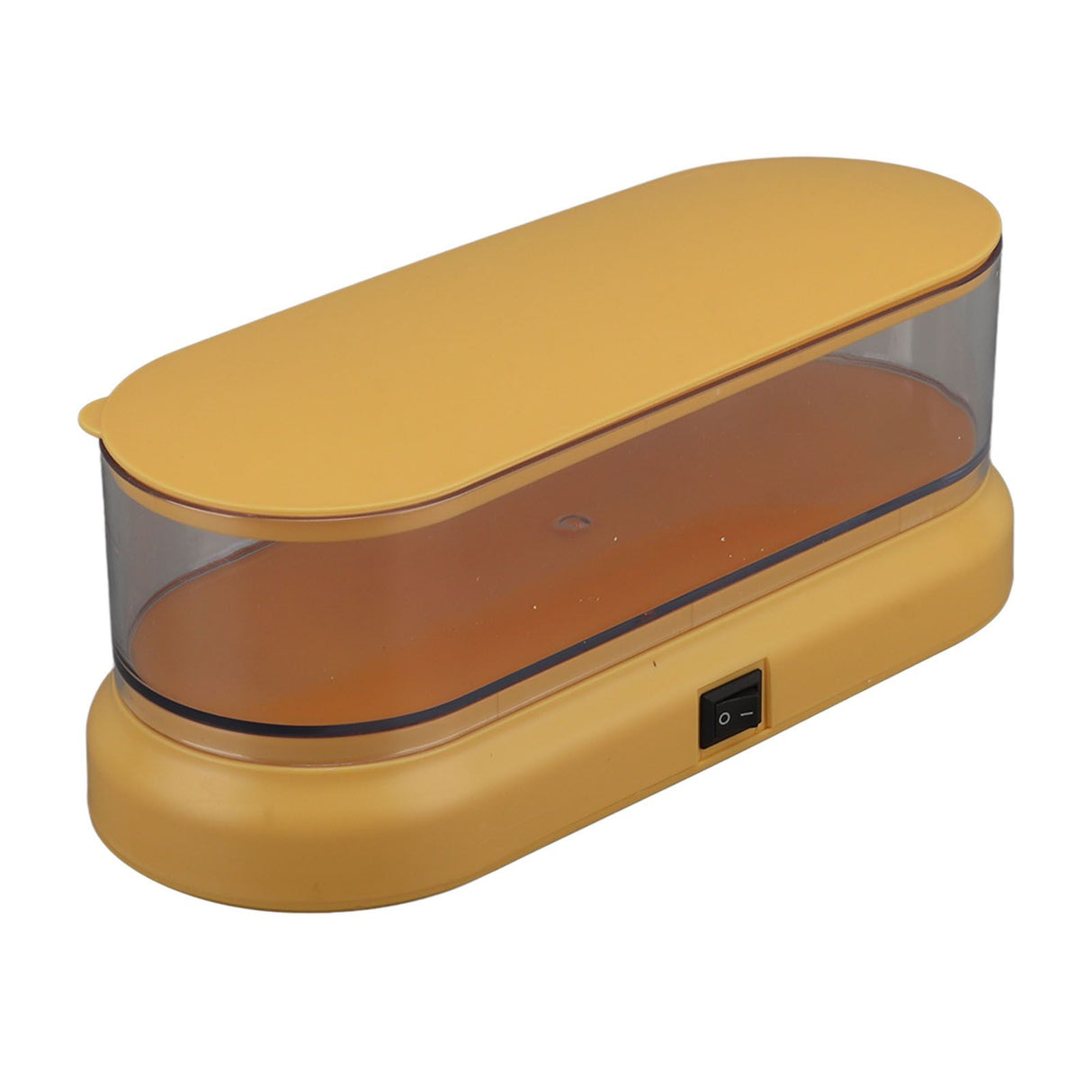 Mini Cleaning Machine Low Noise Portable Ultrasound Cleaner for Jewelry Glasses Makeup Brush Yellow