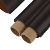 2 Finger Travel Cigar Holder Wearproof Portable Fashion Ventilate Leather Cigar Case with Cutter for Business