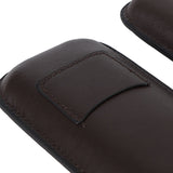 2 Finger Travel Cigar Holder Wearproof Portable Fashion Ventilate Leather Cigar Case with Cutter for Business - Extra Image