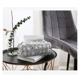 Tissue Box Cover Bag Polyester Cotton Bubble Yarn Decorative Tissue Bag Storage with Thick Canvas Lining Beige
