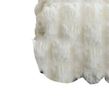 Tissue Box Cover Bag Polyester Cotton Bubble Yarn Decorative Tissue Bag Storage with Thick Canvas Lining Beige - Extra Image