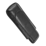 2 Finger Cigar Holder Elegant No Fading 2 Finger Leather Portable Cigar Case for Travel