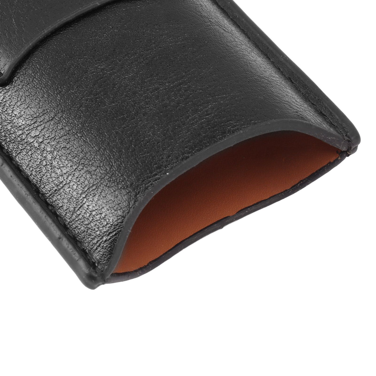 2 Finger Cigar Holder Elegant No Fading 2 Finger Leather Portable Cigar Case for Travel