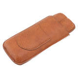 Cigar Carrying Case Portable Leather Small Cigar Humidor Case Holder for Birthday Gift