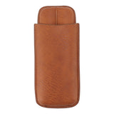 Cigar Carrying Case Portable Leather Small Cigar Humidor Case Holder for Birthday Gift - Rear View